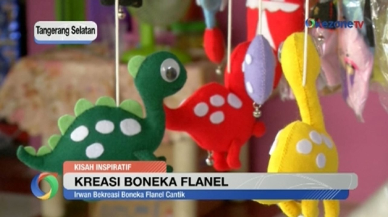Kerajinan Kain Flanel Warga Tangerang Laris Manis hingga ke Mancanegara