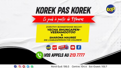Korek pas korek li bon conner : echa Rhungapen-Veeramootoo  Et sharona Mauree De l'ombudsperson for Children.