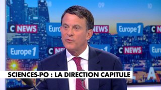 Manuel Valls : «On va se plier aux exigences de l’extrême gauche, d’une minorité d’étudiants violents, c’est de la lâcheté, une reddition face à l’islamo-gauchisme et c’est de la soumission»