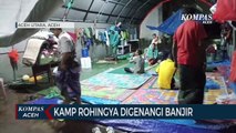 Pengungsi Rohingya Dipindahkan dari Tenda karena Digenangi Banjir