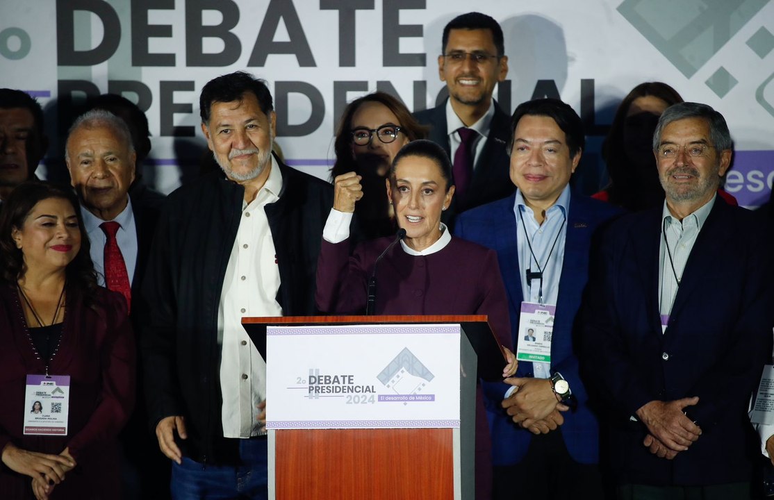 “Ganamos el debate”: Sheinbaum