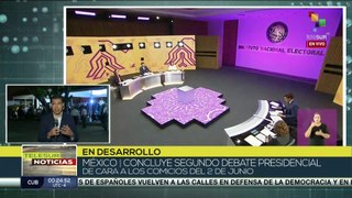 En México concluyó el segundo debate presidencial de cara a los comicios del 2 de junio