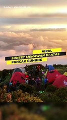 Sunset Indah Diatas Puncak Gunung Kerinci