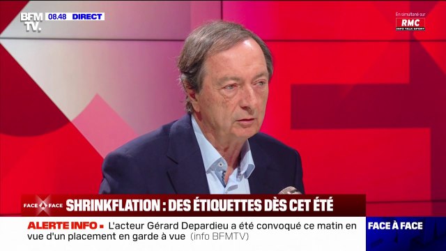 Affichage concernant la shrinkflation : Nous sommes dépendants de l'information que nous donne l'industriel , affirme Michel-Édouard Leclerc