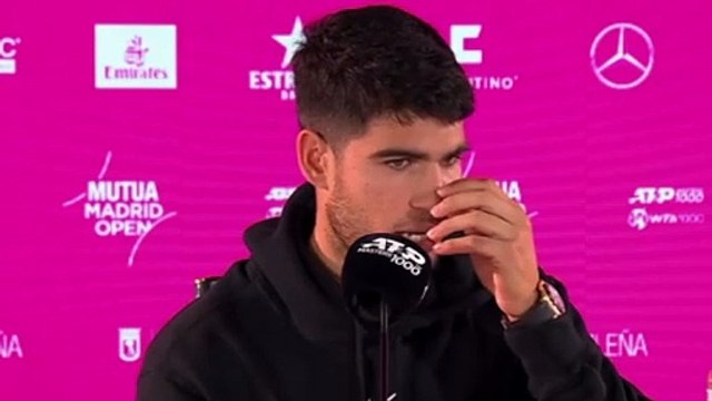 Tennis - Madrid 2024 - Carlos Alcaraz : I'm still learning, even though I grew up on clay courts.