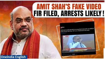 Descargar video: Amit Shah Viral Video: Police Lodges FIR Over Doctored Video of Speech, Arrests Likely| Oneindia