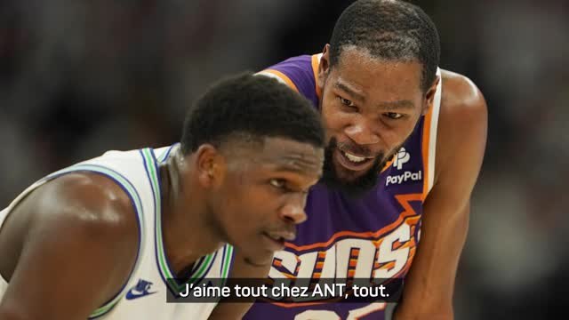 Suns - Durant : Edwards est le joueur que je préfère regarder, j'aime tout chez lui