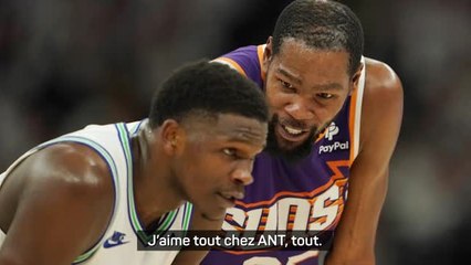 Suns - Durant : "Edwards est le joueur que je préfère regarder, j'aime tout chez lui"
