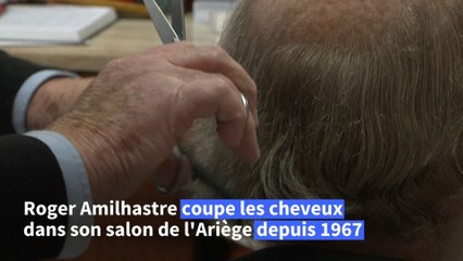 Roger, toujours coiffeur à 90 ans, ne compte pas raccrocher les ciseaux