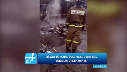 Dégâts dans une base russe après des attaques ukrainiennes