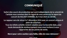 Mauvaise nouvelle pour les admirateurs de Kalash Criminel
