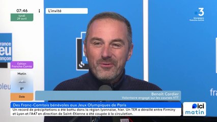 JO Paris 2024 : "On a hâte d'y être" témoigne le Franc-Comtois Benoît Cordier, bénévole sur les épreuves de VTT