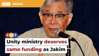 You deserve as much funding as Jakim, Tawfik tells unity minister