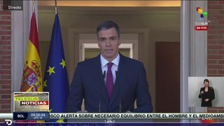 Pedro Sánchez anunció que seguirá al frente del gobierno español