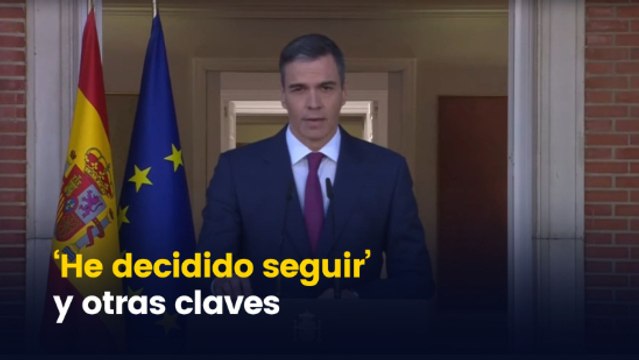 Los momentos claves de la comparecencia de Sánchez