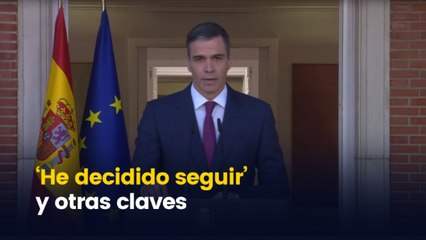 Los momentos claves de la comparecencia de Sánchez