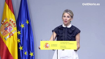 Comparecencia de Yolanda Díaz tras el anuncio de Sánchez de continuar