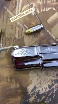 CZ75 ( kasa parlak krom_ parçalar sarı titanyum kaplama )