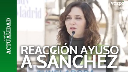 Ayuso, sobre la decisión que ha tomado Sánchez: "Es casi una broma. Pretende el poder sin control"