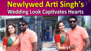 Arti Singh made first public appearance after her marriage to Dipak Chauhan