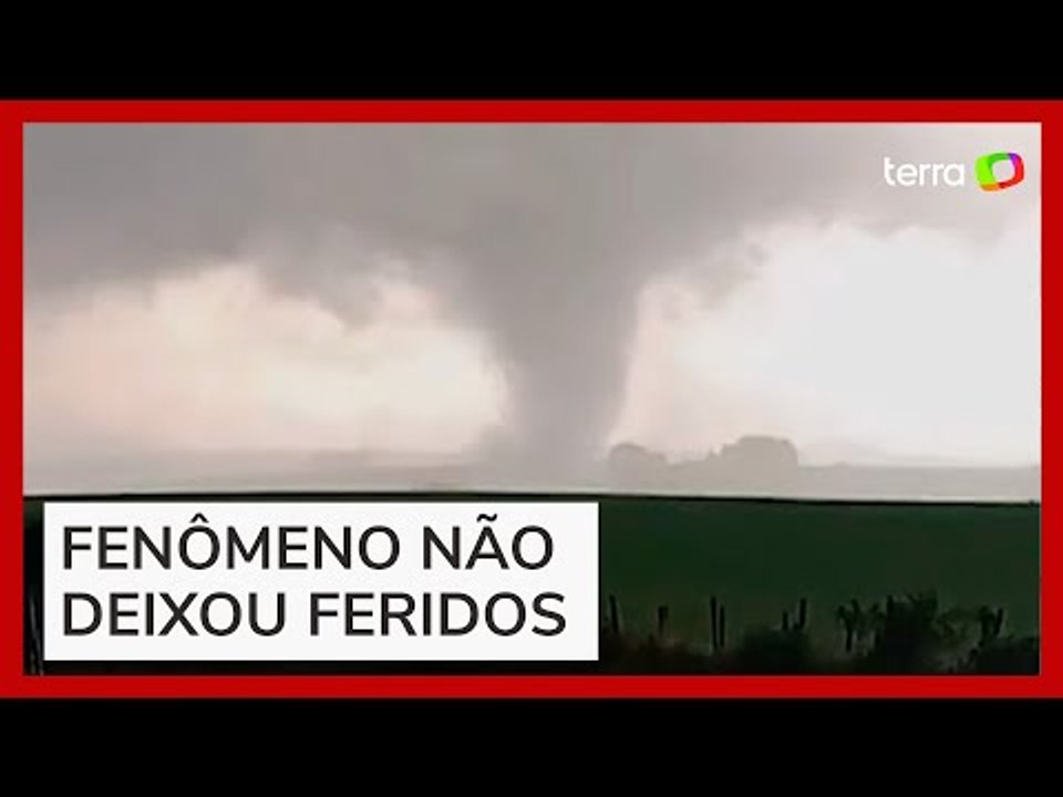 Moradores registram a passagem de tornado no interior do Rio Grande do Sul