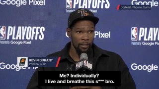 Watch: KD gets defensive with reporter’s question