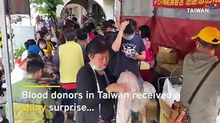 Blood Donors in Taiwan Rewarded With Golden Mazu Token