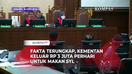 Fakta Terungkap, Kementan Keluarkan Rp 3 Juta Perhari untuk Makan SYL