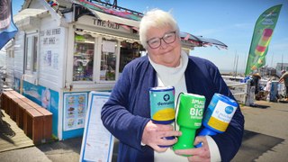 Stella Brennan-Wright celebrating 21 years at The Old Bathing Station Kiosk in Bexhill, East Sussex