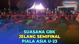 Suasana GBK Jelang Semifinal Piala Asia U-23 Antara Timnas Indonesia vs Uzbekistan