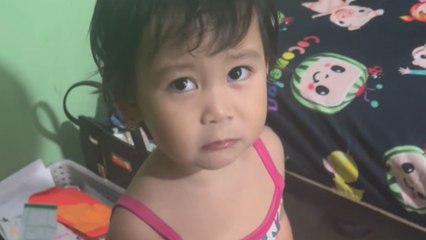 Lollipop hide-and-seek goes wrong when dad foils the sweet scheme of mischievous toddler