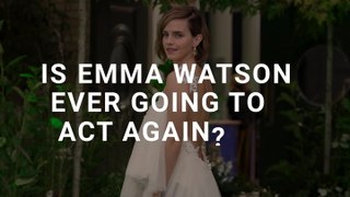 Is Emma Watson Retiring From Acting? The 'Harry Potter' Actress Speaks Out About Her Life Right Now