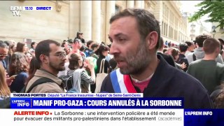 Manifestation propalestinienne à la Sorbonne: les forces de l'ordre interviennent pour évacuer l'université