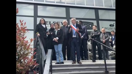 Olivia Grégoire en visite dans l'Aube dans le cadre de son programme de reconquête du commerce rural