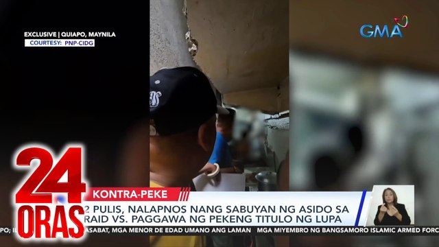 24 Oras Part 1: Mga pulis na sinabuyan ng asido; epekto ng matinding init; namataang barko ng China sa gunnery exercise; tigil-pasada kontra PUV modernization; vitamin sea ganap ni Glaiza, atbp.