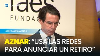 Aznar ha tildado su discurso como una 