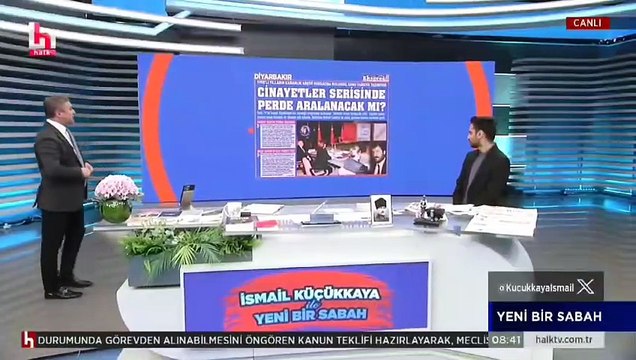 Gazetemiz @ekspreshaber_ 'in CİNAYETLER SERİSİNDE PERDE ARALANACAK MI? manşeti İsmail Küçükkaya ile Yeni Bir Sabah programında.