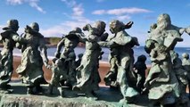 Hay's Way - Widows and Bairns statue in Eyemouth