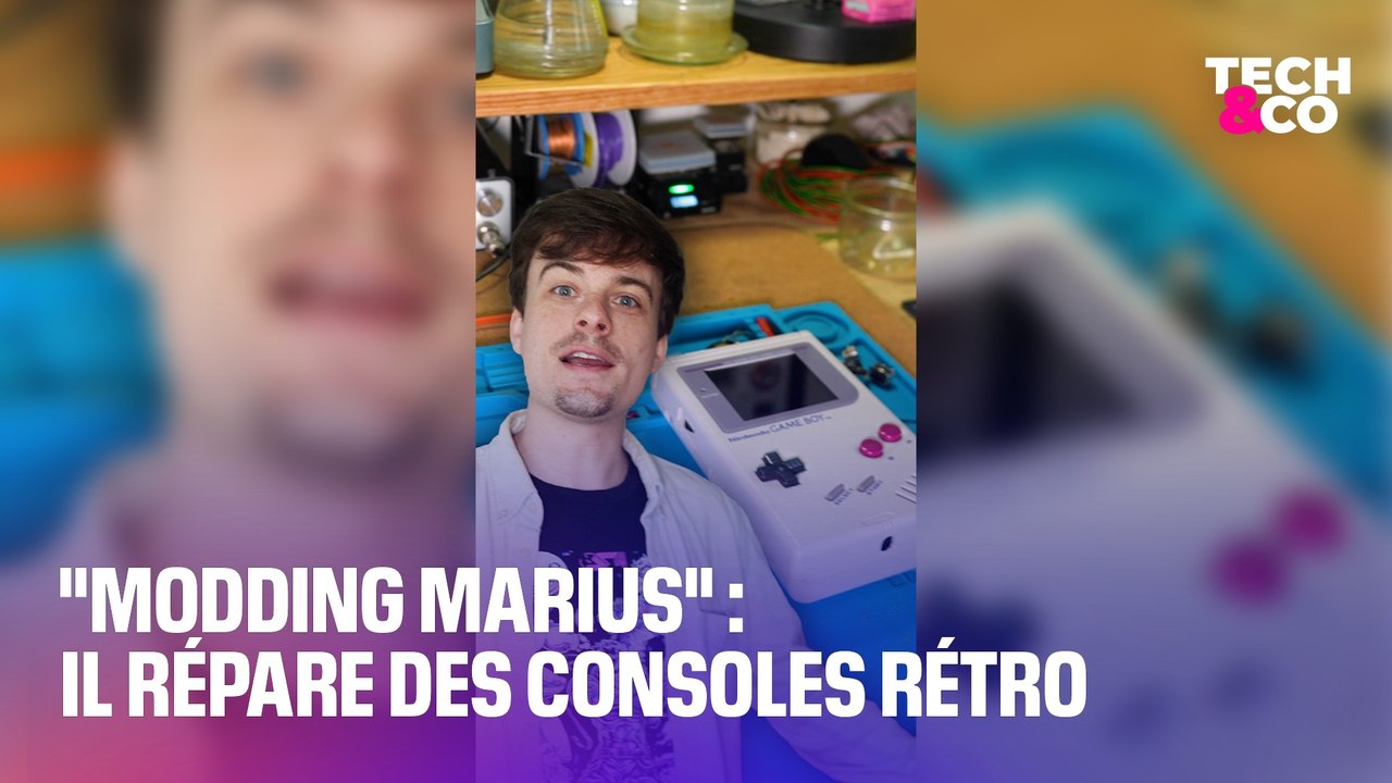 On a visité l'atelier de "Modding Marius",  l'homme qui répare et restaure les consoles rétro