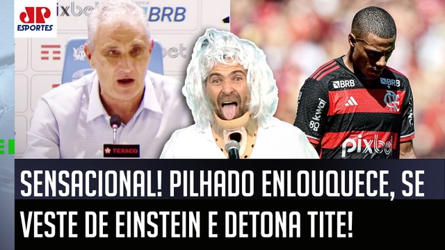 MEU DEUS! Pilhado SURTA, SE VESTE de Einstein e DETONA Tite após DERROTA do Flamengo da CIÊNCIA !