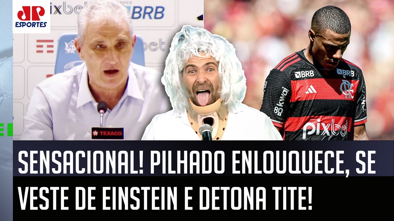 MEU DEUS! Pilhado SURTA, SE VESTE de Einstein e DETONA Tite após DERROTA do Flamengo "da CIÊNCIA"!