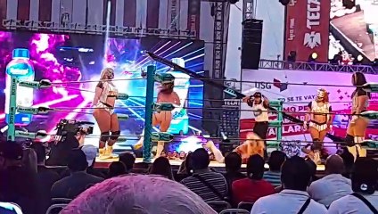 Faby Apache & Sexy Star & Reina Dorada & Estrellita vs Dalys & Lady Flamer & Hiedra & Lady Maravilla