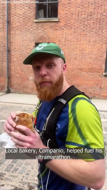 Manchester man runs three marathons in 12 hours by circling apartment block 441 times for charity