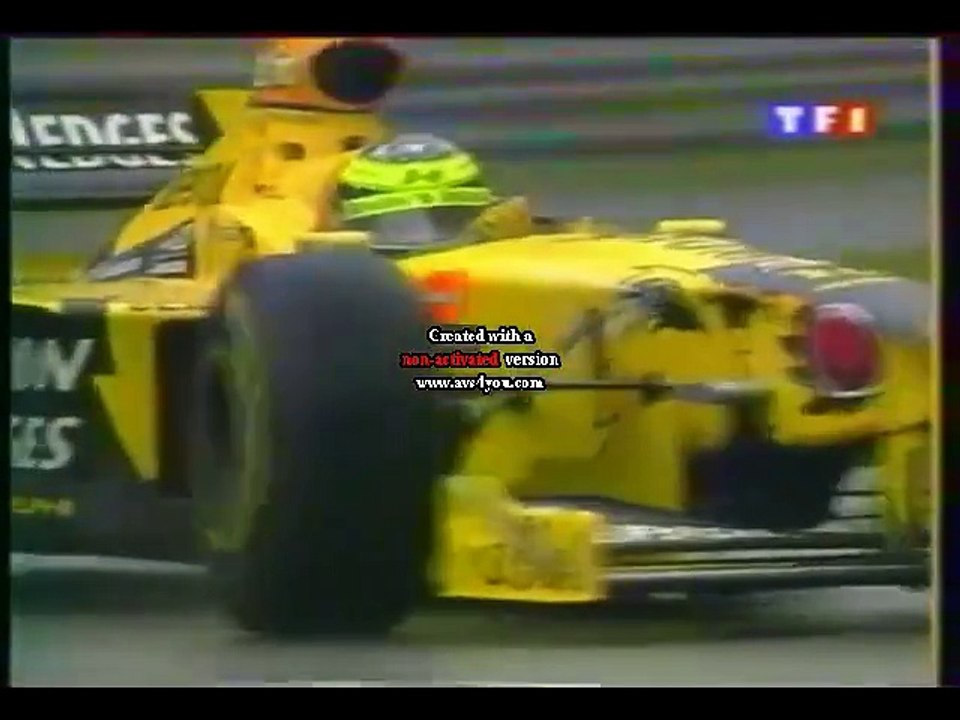 F1 GP Belgique 1998 (TF1) Le + Grand Carambolage de tous les Temps en Formule 1 au 1er Tour + Une Sacrée Course de Mr David COULTHARD (Partie 05)