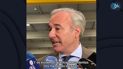 Azcón: "Sánchez todavía no ha aclarado nada sobre la investigación de Begoña Gomez por el juez"
