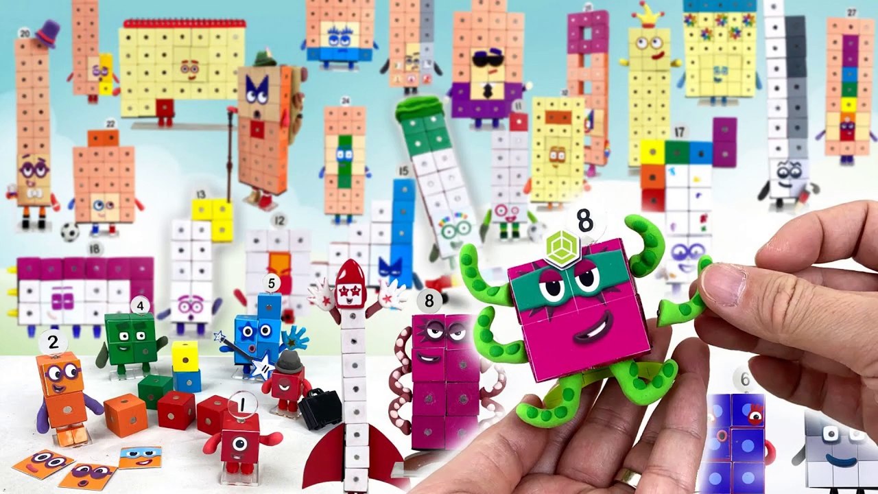 How to Make Your Own Numberblocks Toys - Magnetic Cubes Poseable Figures (Instructions for 1-30)