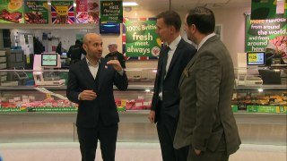 Hunt visits Morrison's store to mark NI cut