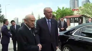 Erdoğan ile Bahçeli'den seçimler sonrası ilk buluşma
