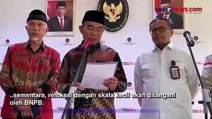 Menko PMK: Relokasi 300 KK Terdampak Erupsi Gunung Ruang Ditangani Kementerian PUPR