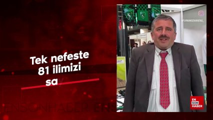 Tek nefeste 81 ilin hepsini saydı